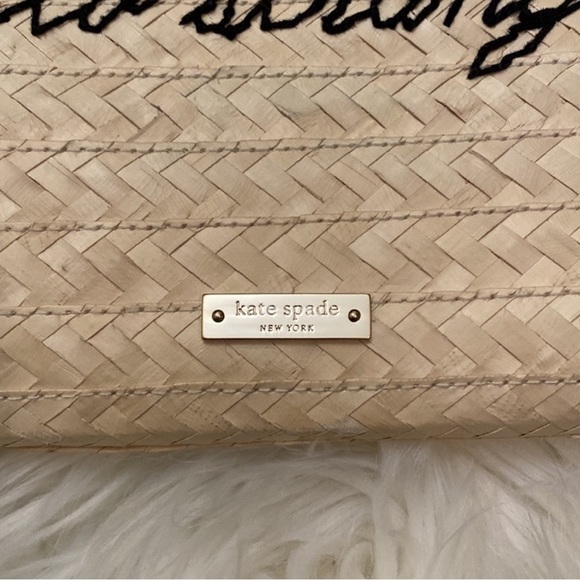 Kate Spade Hello Stranger Straw Sunglasses Clutch - Picture 6 of 8